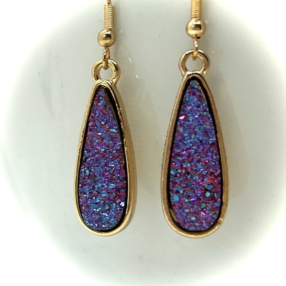 Teardrop Dangle earrings .925